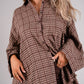 Elsa Check Shirt In Chocolate Mix