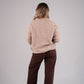 Iris Round Neck Jumper In Camel