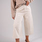 Kiera Culotte Jeans In Cream