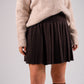Elsa Pleated Skirt In Brown