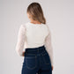Holly Long Sleeve Lace Top In Cream