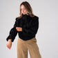 Iris Crop Jacket In Black