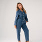 Love Laura Denim Jumpsuit In Light Wash