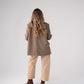 Kiera Fine Check Blazer In Brown