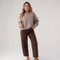 Love Laura Carrot Barrell Jeans In Chocolate