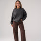 Kiera Round Neck Jumper In Grey