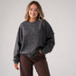 Kiera Round Neck Jumper In Grey