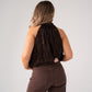 Love Laura Carrot Barrell Jeans In Chocolate