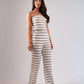 Erica Crochet Trousers In Mono Stripe