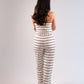 Erica Crochet Trousers In Mono Stripe