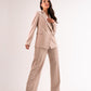 Faye Pinstripe Trousers In Sand