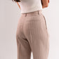 Faye Pinstripe Trousers In Sand
