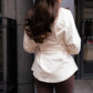 Love Laura Belted Leisure Jacket In Cream