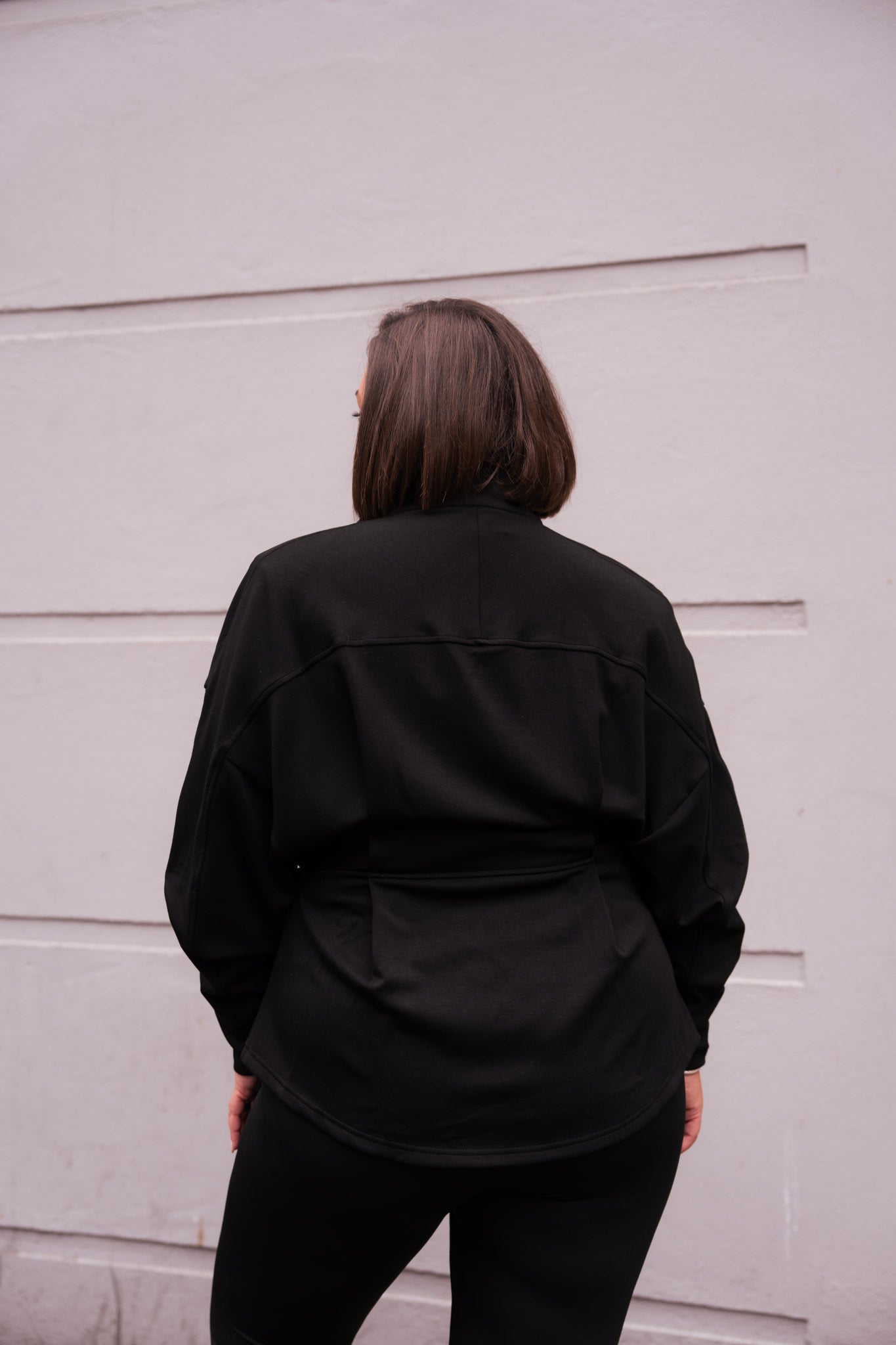 Love Laura Belted Leisure Jacket In Black