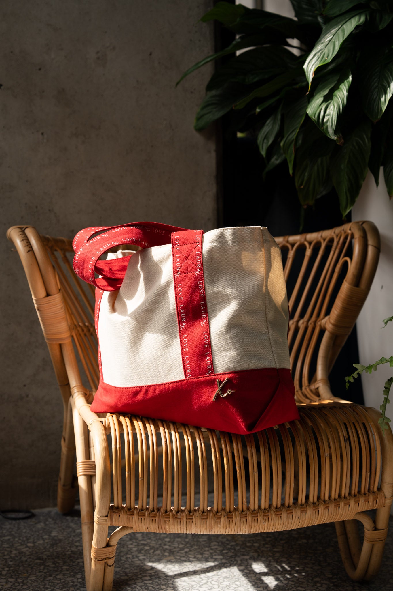 Love Laura Tote Bag In Red
