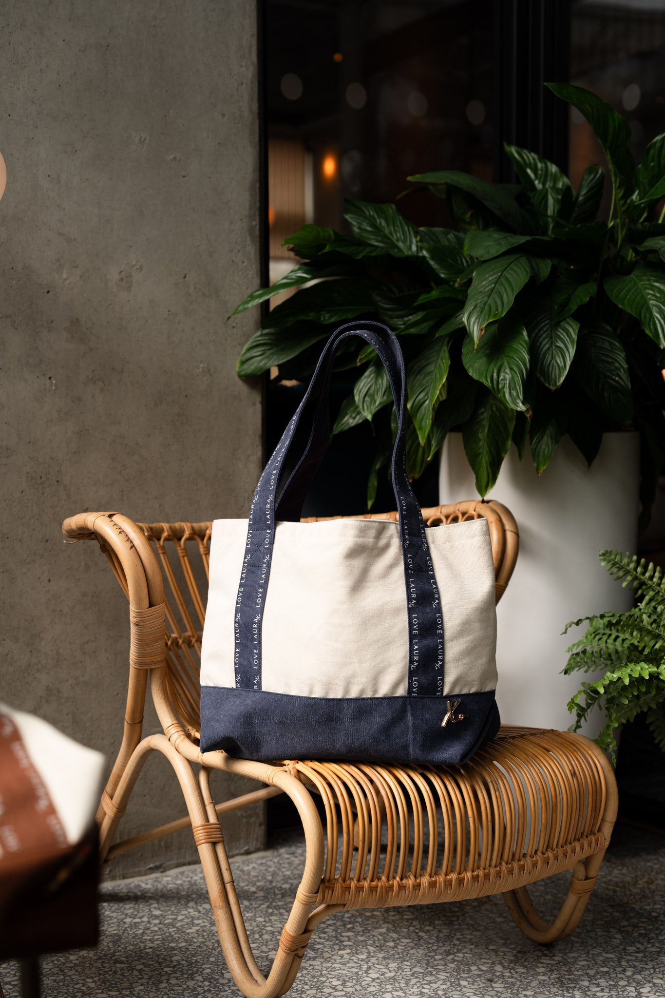 Love Laura Tote Bag In Denim