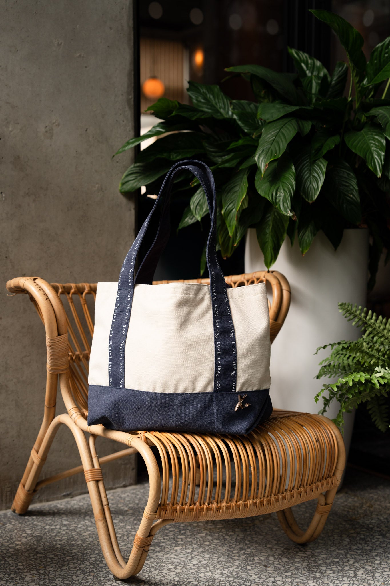Love Laura Tote Bag In Denim