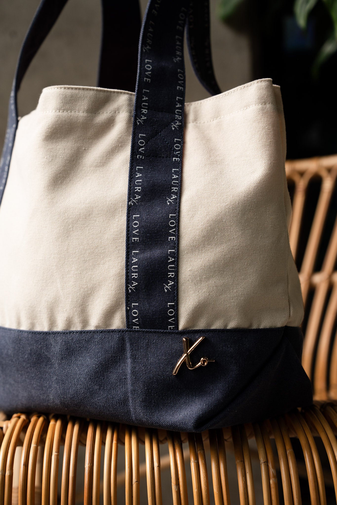 Love Laura Tote Bag In Denim