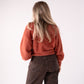 Love Laura Soft Touch V-Neck Jumper In Cinnamon