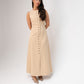 Love Laura Pinstripe Shirt Dress In Sand