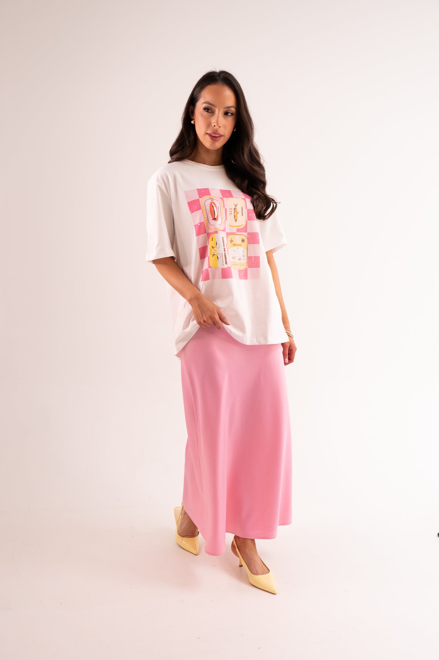Love Laura Slip Skirt In Pink