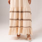 Lydia Embroidered Maxi Dress In Neutral