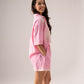 Lydia Embroidered Two Piece In Pink