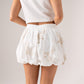 Polly Floral Balloon Skirt In White