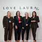 Love Laura Tuxedo Power Blazer In Black