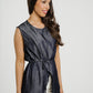 Paige Wrap Style Top In Navy