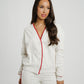 Love Laura Red Trim Jacket In Grey