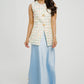 Love Laura Slip Skirt In Powder Blue