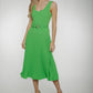 Eva Pleated Dress In Green