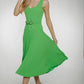 Eva Pleated Dress In Green