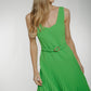Eva Pleated Dress In Green