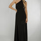 Alana One Shoulder Ruched Dress In Black - The Walk in Wardrobe