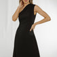 Alana One Shoulder Ruched Dress In Black - The Walk in Wardrobe