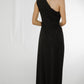 Alana One Shoulder Ruched Dress In Black - The Walk in Wardrobe