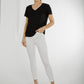Ally V-Neck T-Shirt In Black - The Walk in Wardrobe