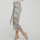 Becca Ruffle Detail Slip Skirt In Cream Mix - The Walk in Wardrobe