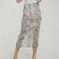 Becca Ruffle Detail Slip Skirt In Cream Mix - The Walk in Wardrobe