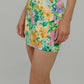 Caitlyn Floral Print Mini Skirt In Green - The Walk in Wardrobe