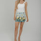 Caitlyn Printed Mini Skirt In White - The Walk in Wardrobe