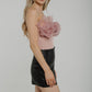 Caitlyn Ruffle Bodysuit In Pink - The Walk in Wardrobe