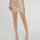 Cindy Metallic Skirt In Gold - The Walk in Wardrobe