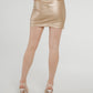 Cindy Metallic Skirt In Gold - The Walk in Wardrobe