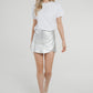 Cindy Wrap Skort In Silver - The Walk in Wardrobe