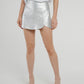 Cindy Wrap Skort In Silver - The Walk in Wardrobe