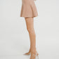 Eden Fine Knit Mini Skirt In Tan - The Walk in Wardrobe