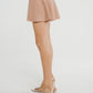 Eden Fine Knit Mini Skirt In Tan - The Walk in Wardrobe